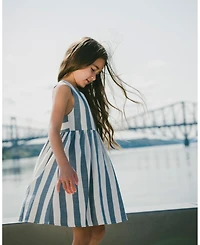 Deux par Girl Sleeveless Dress Stripes - Child