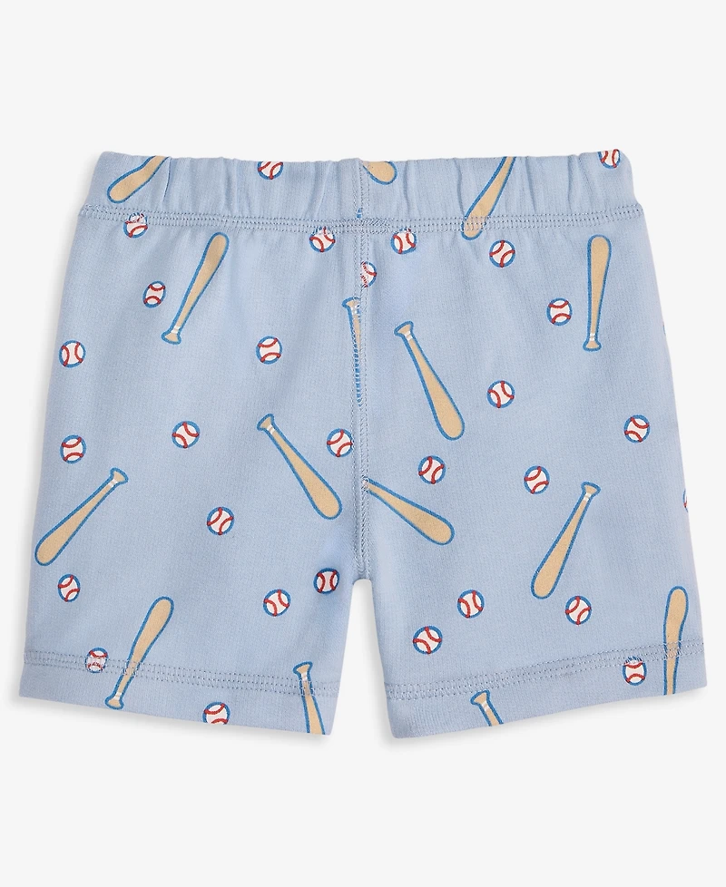 First Impressions Toddler Boys' 2T-4T Mix & Match Baseball-Print French Terry Shorts, Macy's Exclusive