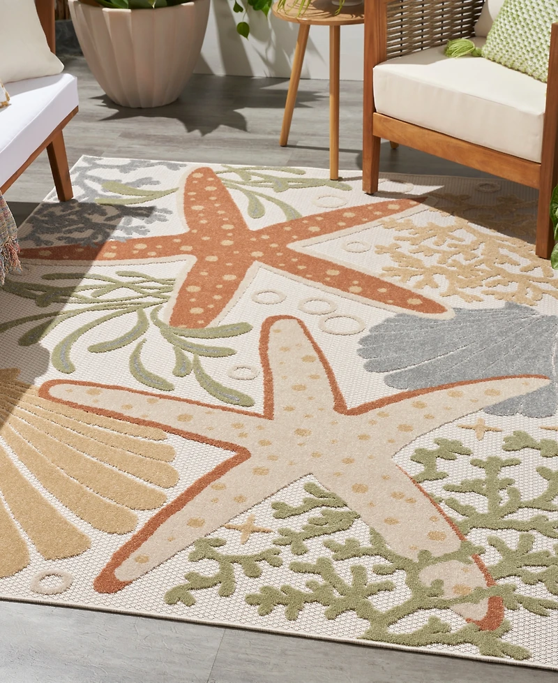 Nourison Home Aloha ALH24 3'6"x5'6" Area Rug