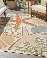 Nourison Home Aloha ALH24 3'6"x5'6" Area Rug