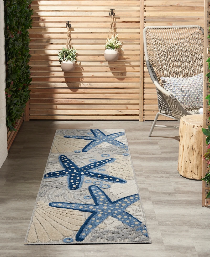 Nourison Home Aloha ALH24 2' x 6' Runner Rug