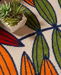 Nourison Home Aloha ALH18 Multi 7' x 10' Outdoor Area Rug