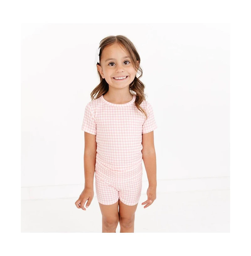 Motette Baby Girls Sugar Gingham Pajama Set
