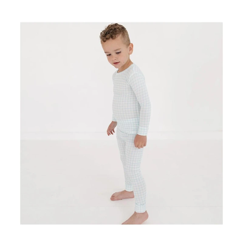 Motette Baby Boys Coastal Check Pajama Set