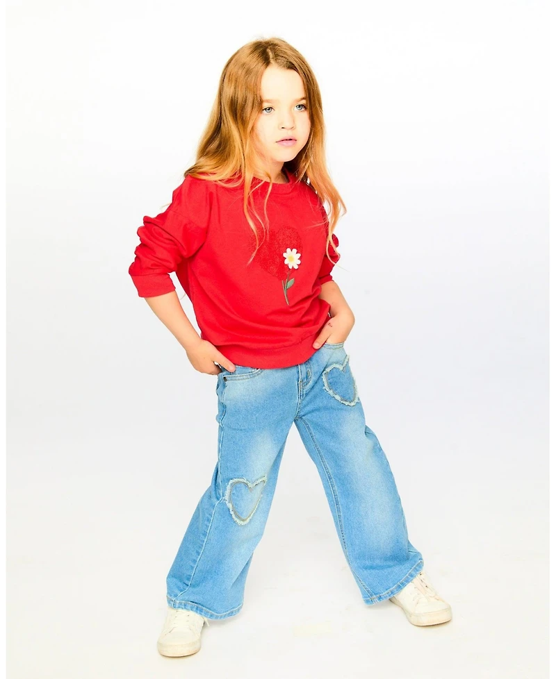 Deux par Toddler Girls French Terry Sweatshirt