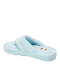 Dearfoams Women's Wrenley Terry Thong Flip Flop House Slipper
