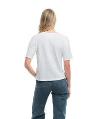 Wilt Women's Clothing Baby Fit Elbow Sleeve Tee