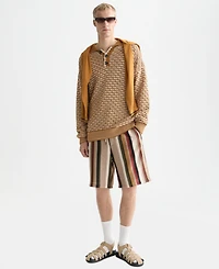 Scotch & Soda Men's Extra Dropped Shoulder Structure Polo Shirt