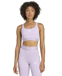 adidas Women's Medium-Impact Logo-Band Sports Bra