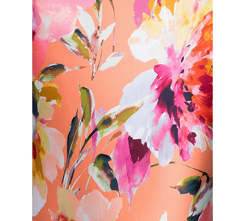 Xscape Women's Printed High Neck Maxi Dress