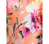 Xscape Women's Printed High Neck Maxi Dress