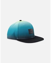 Deux par Deux Baby Boys Cap Lime To Black Gradient