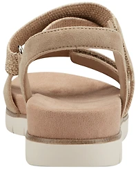 Easy Spirit Women's Hillary Woven Strappy Flat Sandals