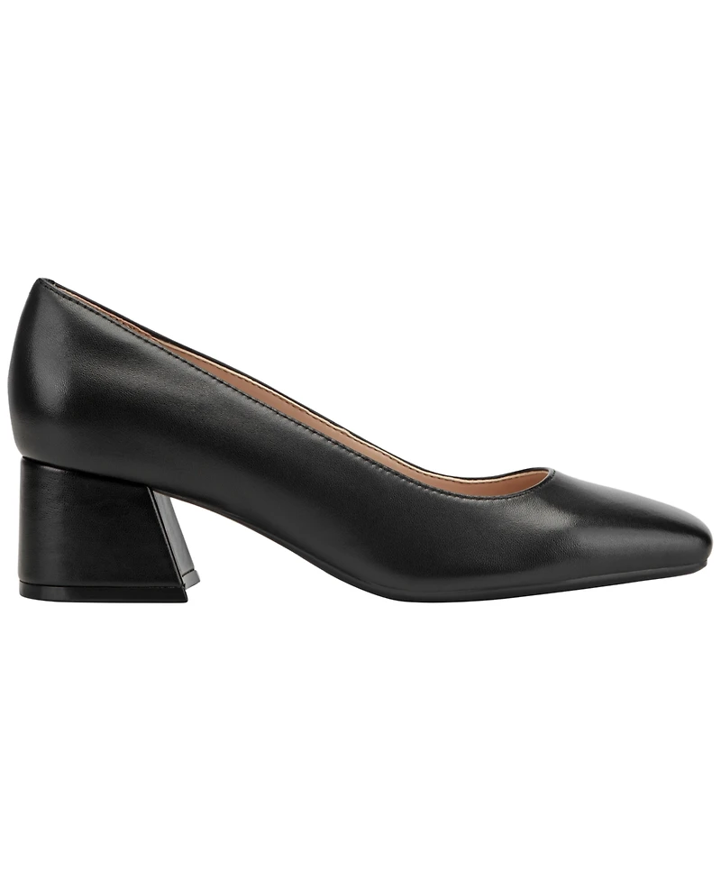 Easy Spirit Women's Marelyn eFlex Square Toe Block Heel Pumps