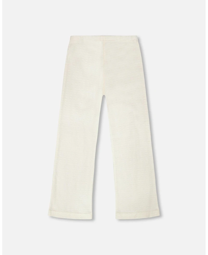 Deux par Deux Little Girls Crinkle Jersey Leggings