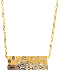 Le Vian Chocolate Ombre Diamond (.76 ct. t.w.) Pendant Necklace in 14k Honey Gold