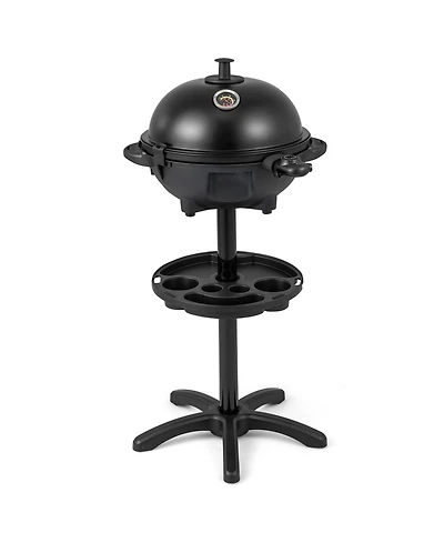 Ecooso Electric Bbq Grill 1200W Indoor Outdoor Grill with 2-Zone Non-Stick Grilling Plate