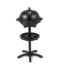 Ecooso Electric Bbq Grill 1200W Indoor Outdoor Grill with 2-Zone Non-Stick Grilling Plate