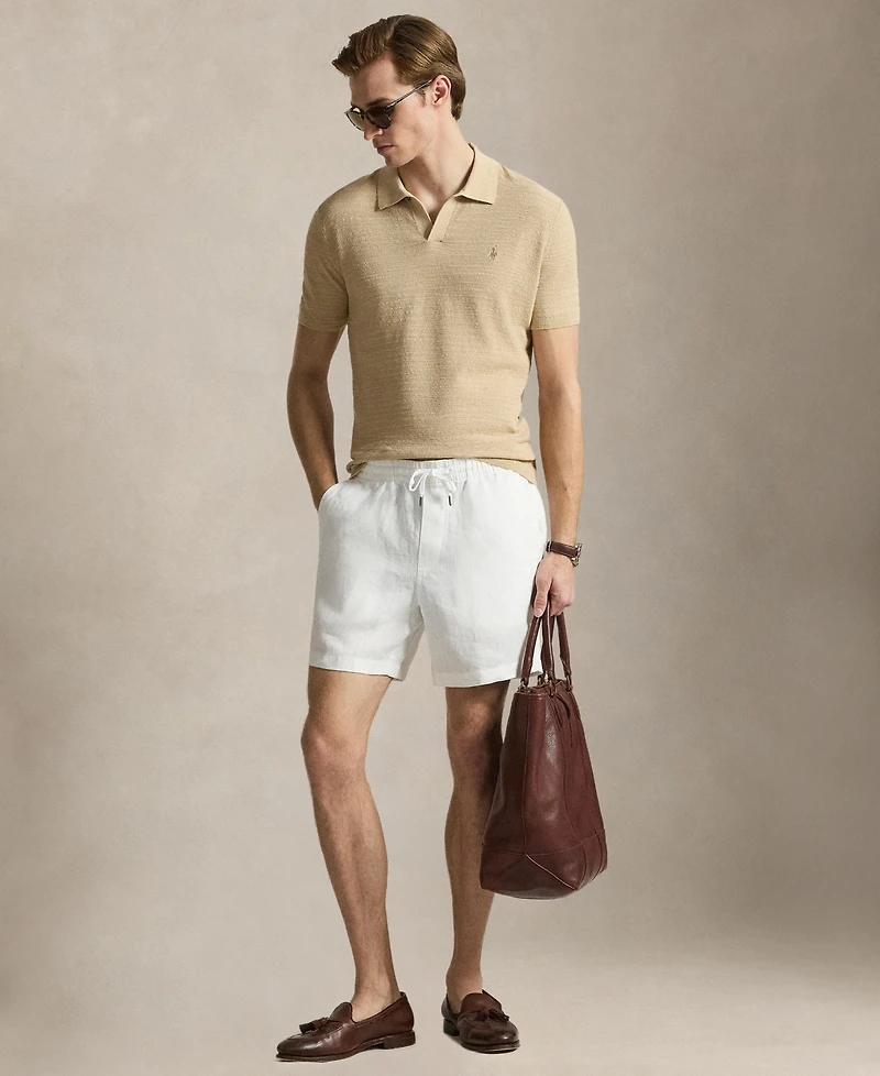 Polo Ralph Lauren Men's Short-Sleeve Textured Sweater Shirt