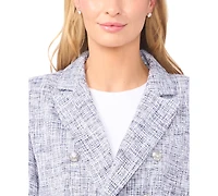 CeCe Women's Double-Breasted Collared Blazer