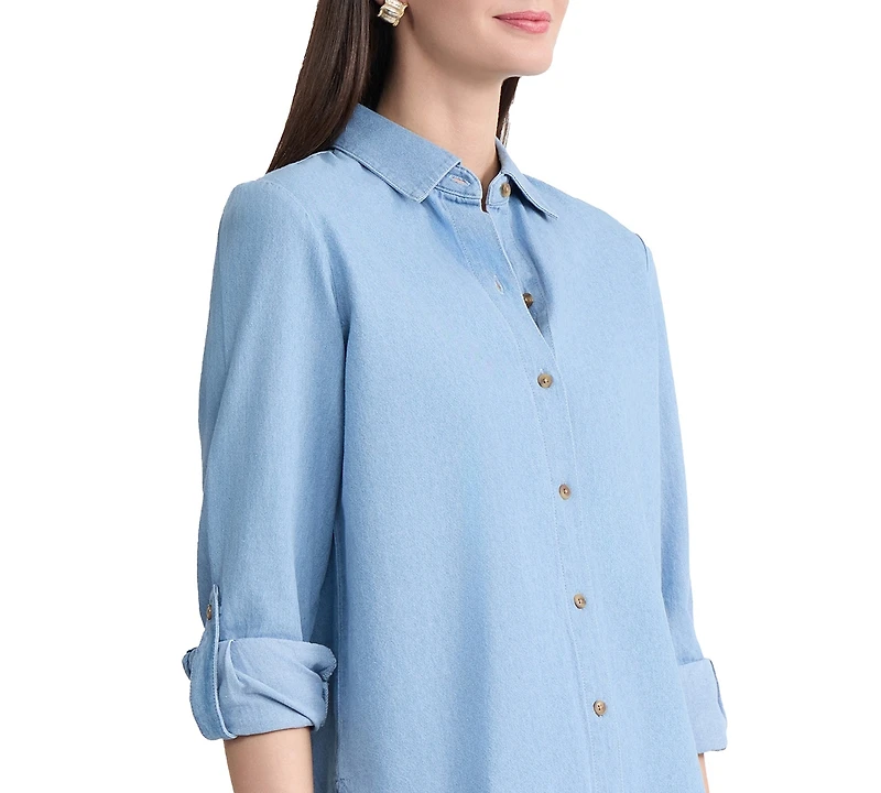 Jones New York Women's Long-Sleeve Button Down Shirt