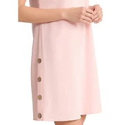 Jones New York Women's Crewneck Linen Mini Dress