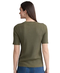 Jones New York Women's Sutton Crew Neck Top