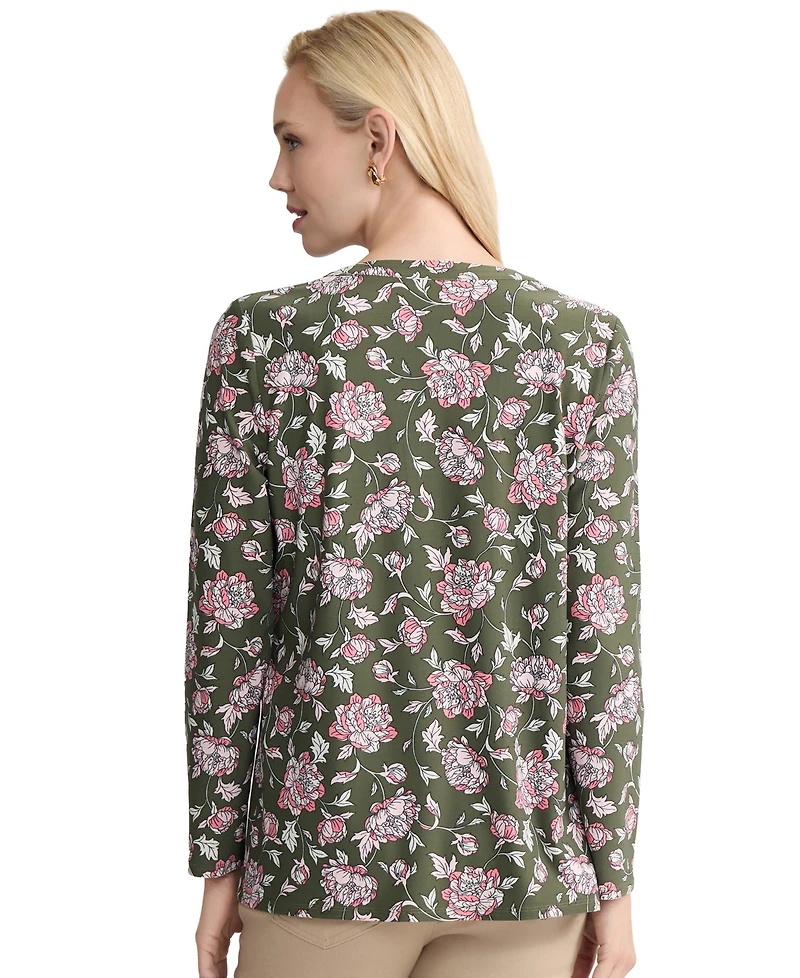Jones New York Women's Long-Sleeve Top
