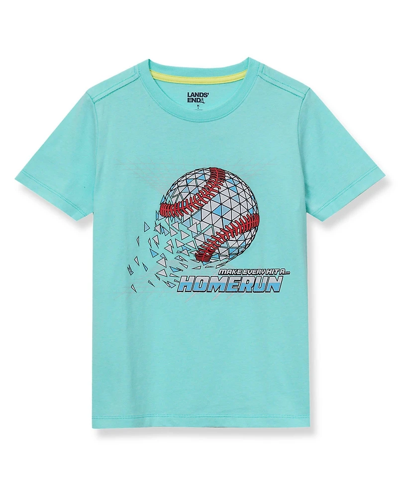 Lands' End Boys Short Sleeve Graphic Tee