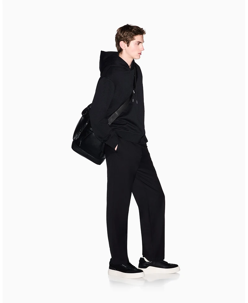 A|X Armani Exchange Men's Jacquard Allover Print Logo Hoodie