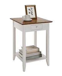 Convenience Concepts 18" Wood Heritage 1 Drawer End Table