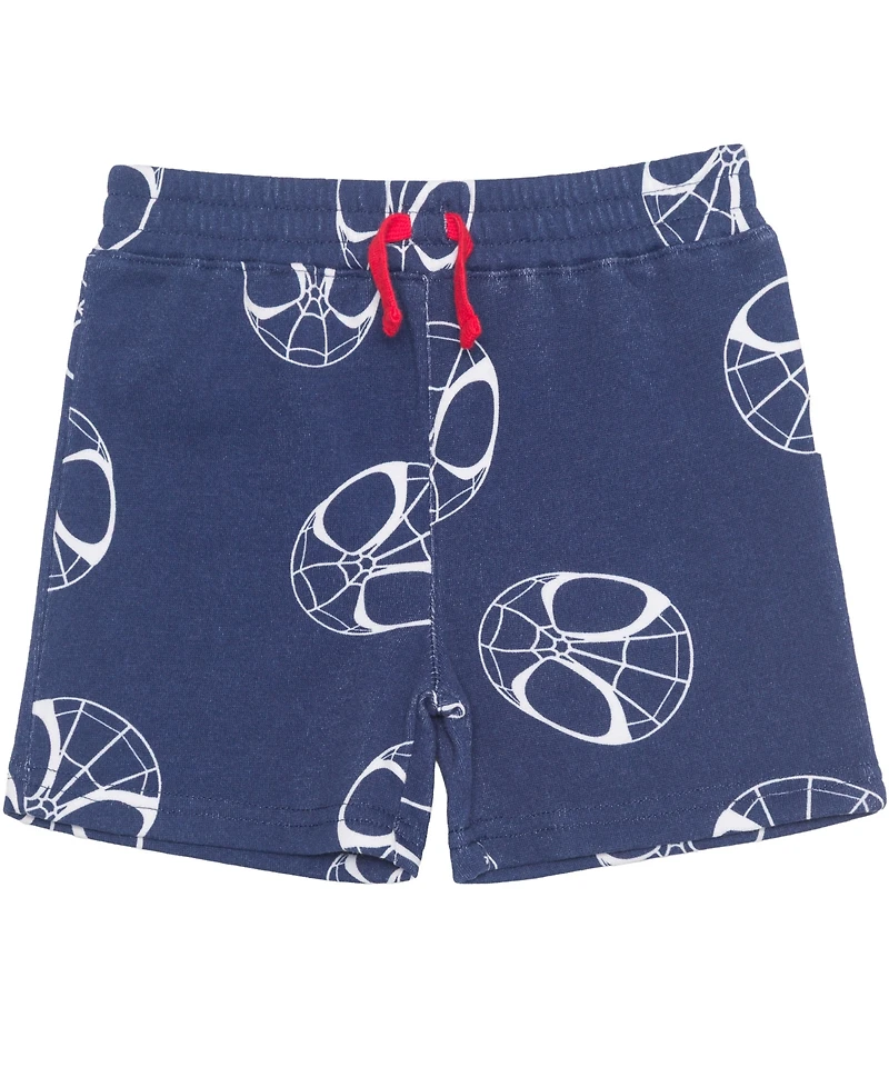 Spider-Man Toddler Boys' 2T-5T Spidey and His Amazing Friends Short-Sleeve T-Shirt and Shorts, 2-Piece Set