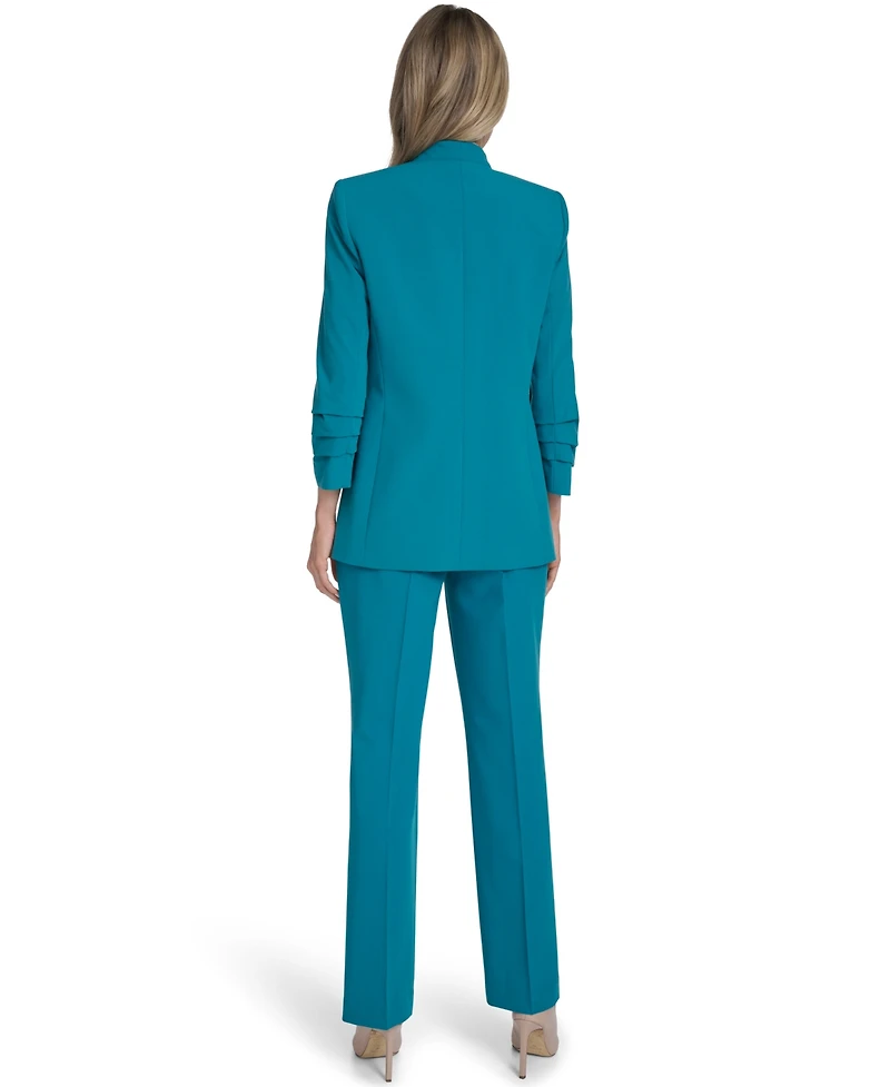 Calvin Klein Women's Open-Front Collarless Jacket