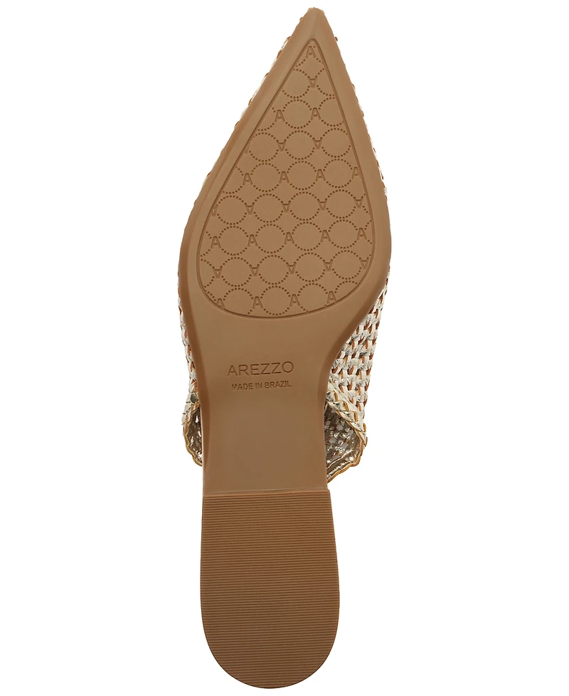 Arezzo Women's Eva Pointed Toe Ballet Slingback Flats