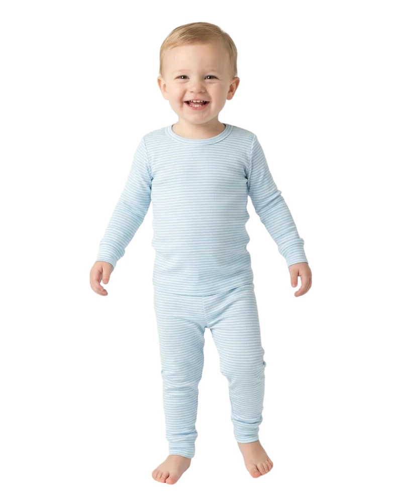 Motette Toddler Boys Seaside Stripe Pajama Set