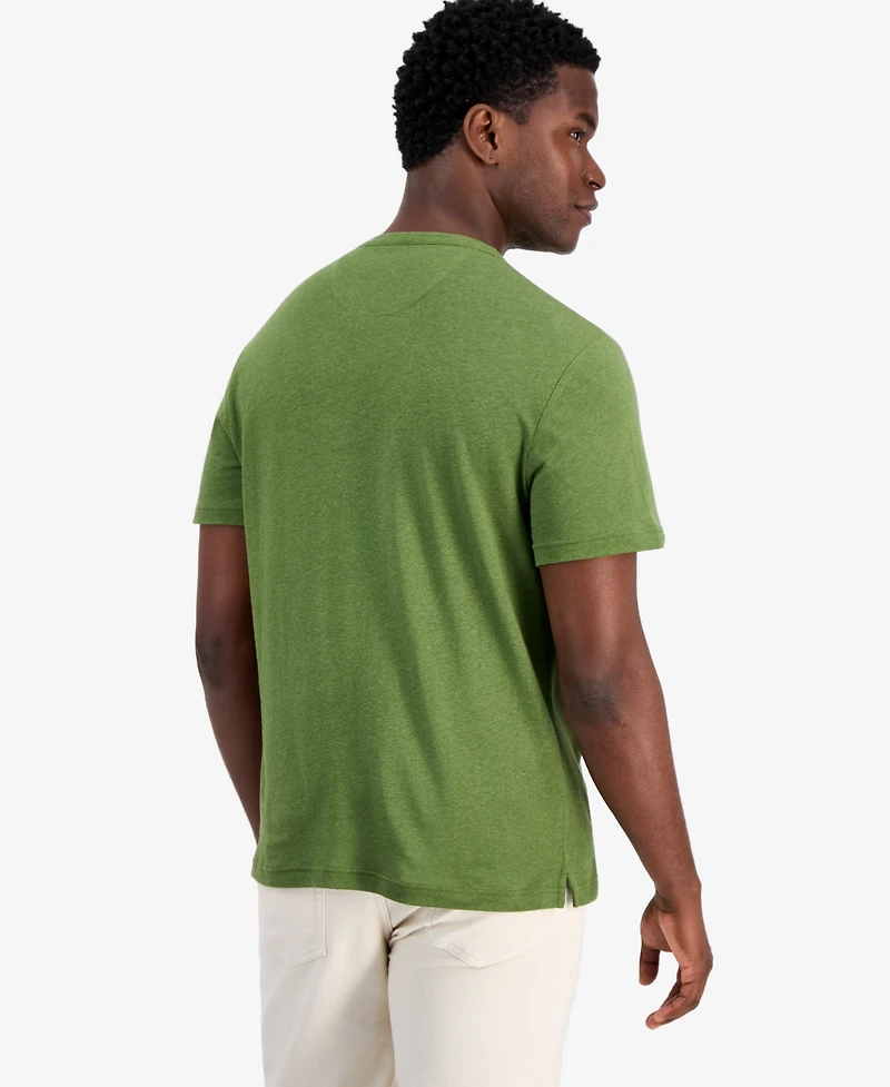 Michael Kors Men's Linen and Cotton Pocket T-Shirt