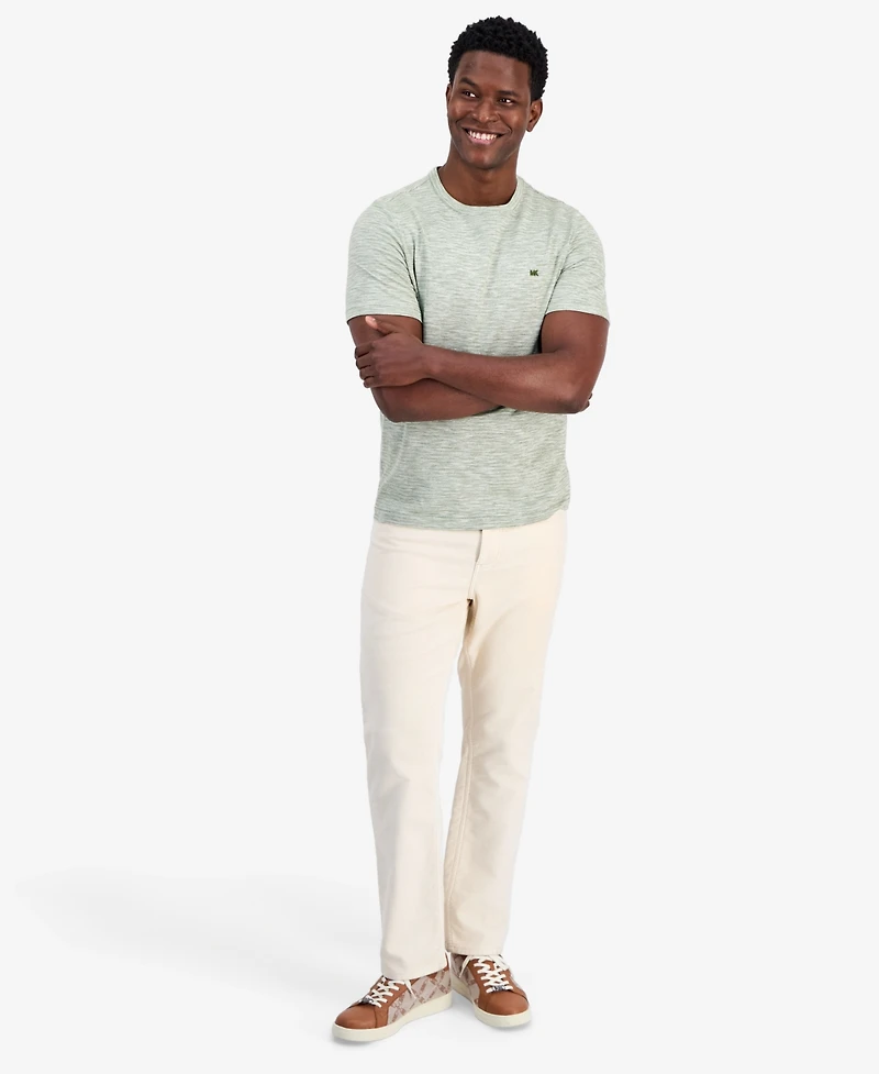 Michael Kors Men's Cotton-Blend Crewneck Slub T-Shirt