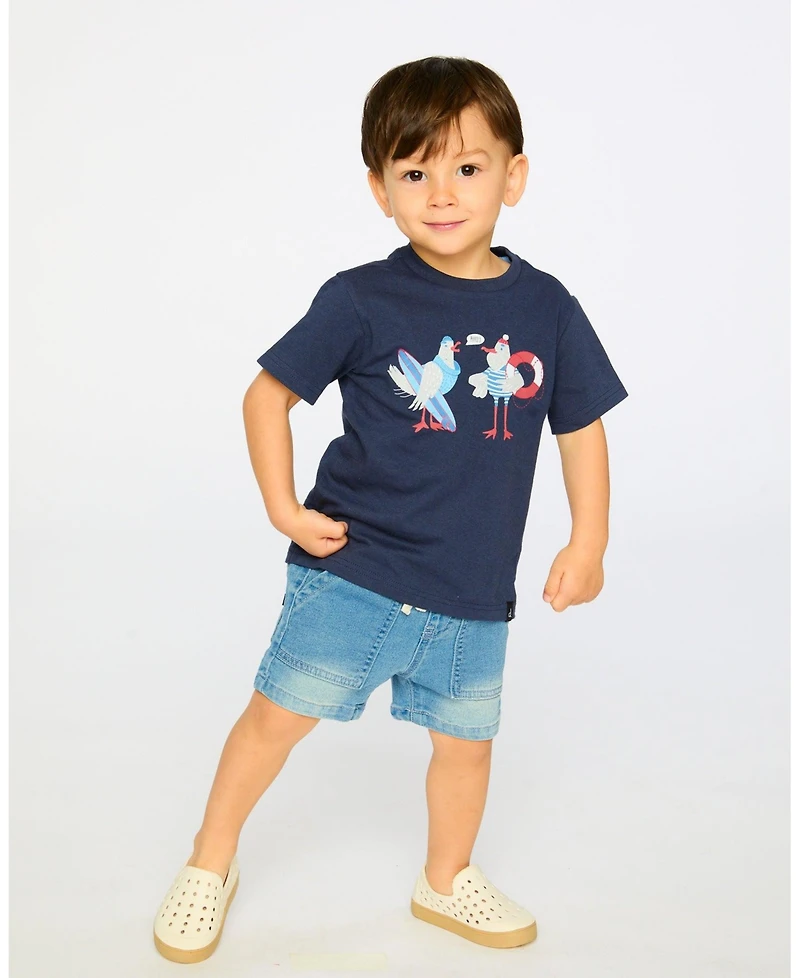Deux par Baby Boys Cotton Short Sleeve T-Shirt