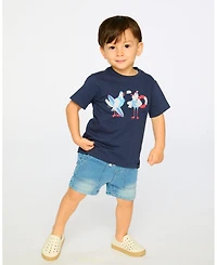 Deux par Baby Boys Cotton Short Sleeve T-Shirt