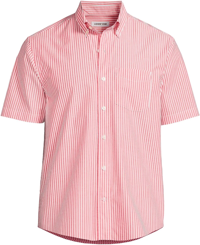 Lands' End Men's Short Sleeve Poplin Shirt