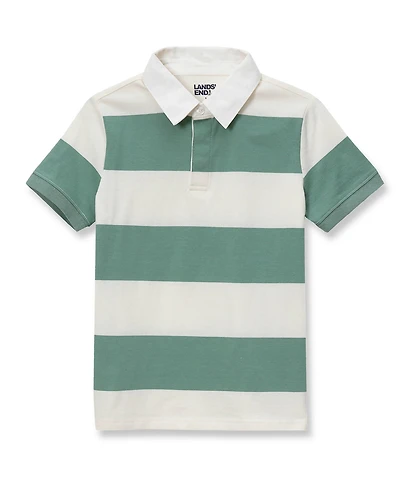Lands' End Boys Short Sleeve Rugby Polo Shirt