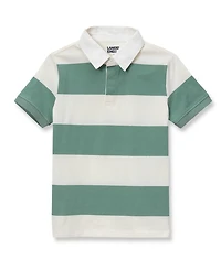 Lands' End Boys Short Sleeve Rugby Polo Shirt