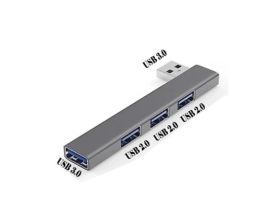 4-Port Usb Hub with 5Gbps High-Speed Transfer, Plug-and-Play