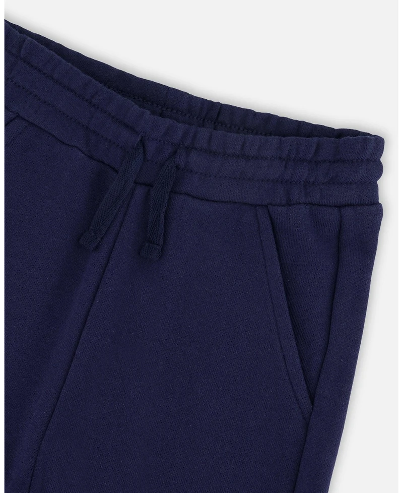 Deux par Deux Toddler Boys French Terry Sweatpants with Cargo Pocket Dark - Toddler|Child