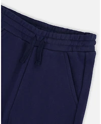 Deux par Deux Toddler Boys French Terry Sweatpants with Cargo Pocket Dark - Toddler|Child