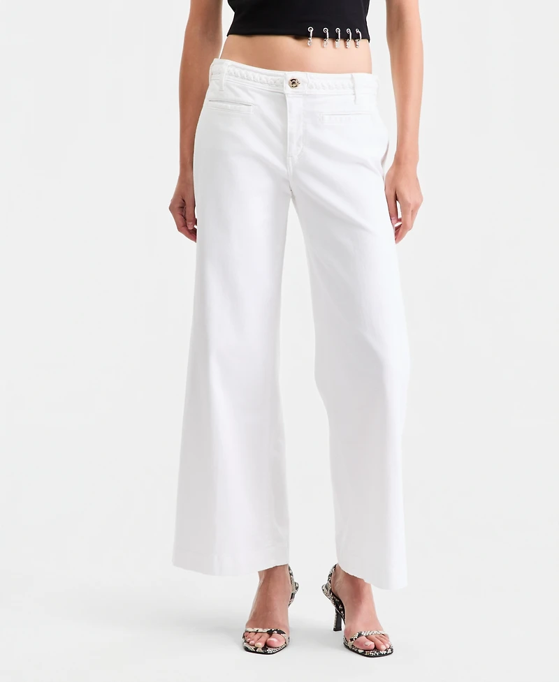 Guess Women's Zoya Wide-Leg Crop Jeans