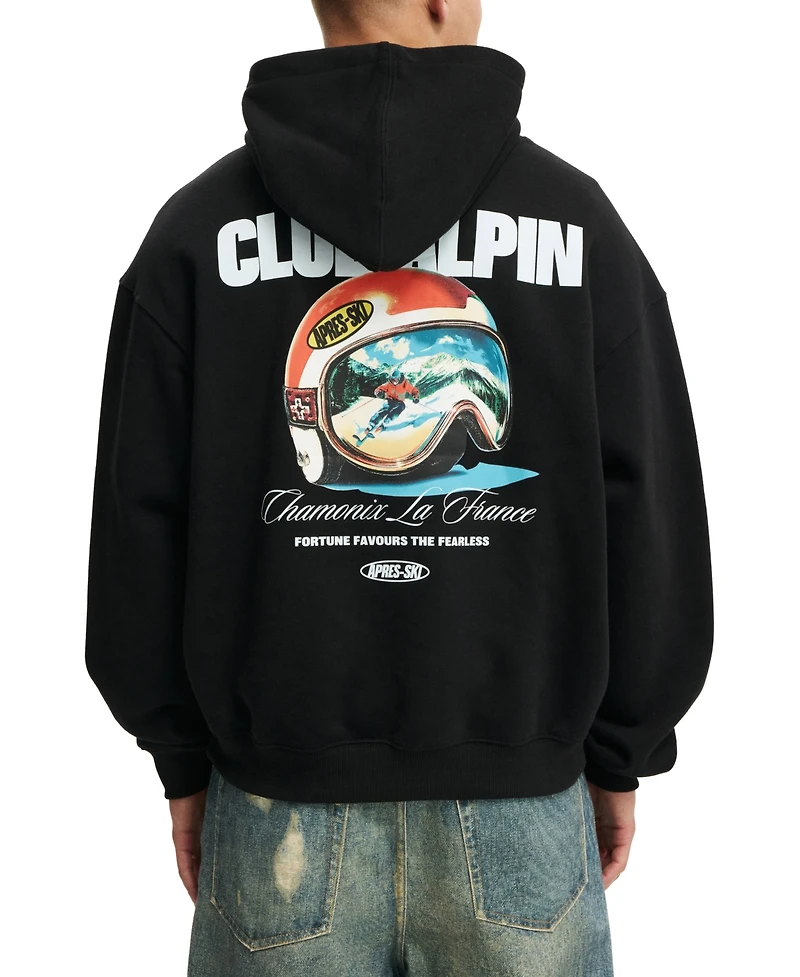 Cotton On Men's Fleece Long-Sleeve Hooded Sweatshirt