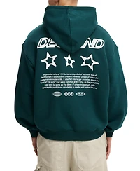 Cotton On Men's Long-Sleeve Graphic Hooded Sweatshirt