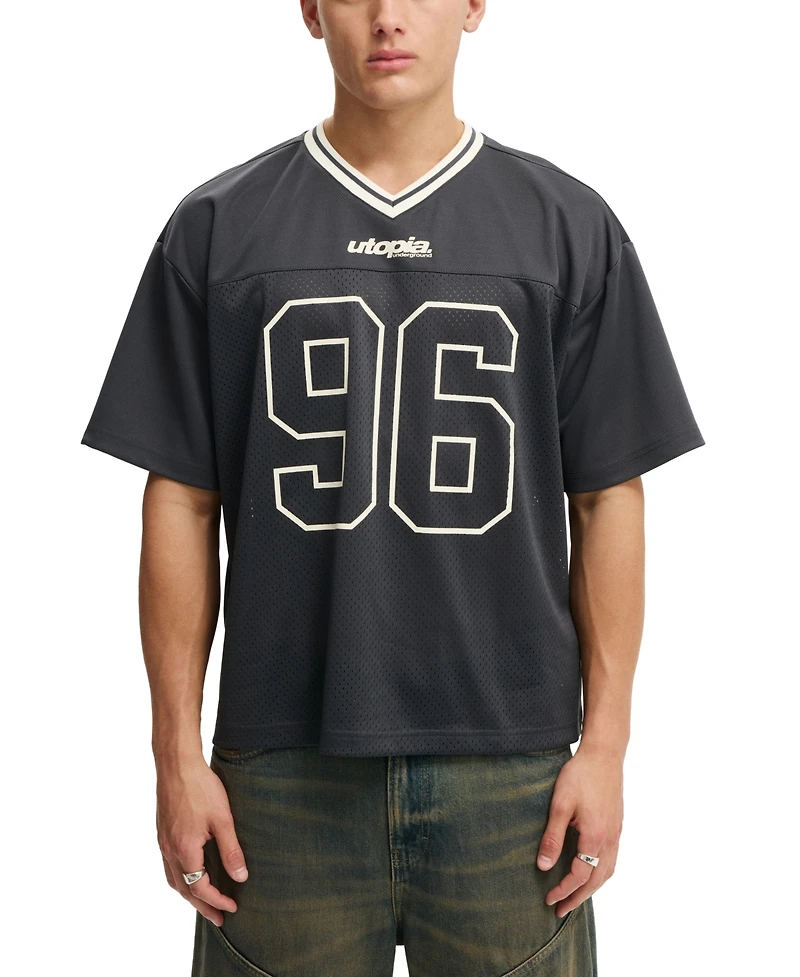 Cotton On Men's Football Jersey Short-Sleeve T-Shirt