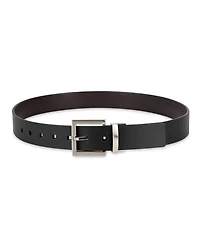 Calvin Klein Men's Reversible Rectangular Buckle Leather Belt